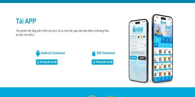Tải app Hi88 với thiết bị thuộc hệ điều hành IOS 